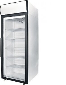 Шкаф холодильный DM107-S белый, обрамл. черн, новый испаритель (Grey Line)