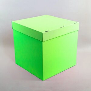 Коробка для воздушных шаров зеленая 60*60*60 см