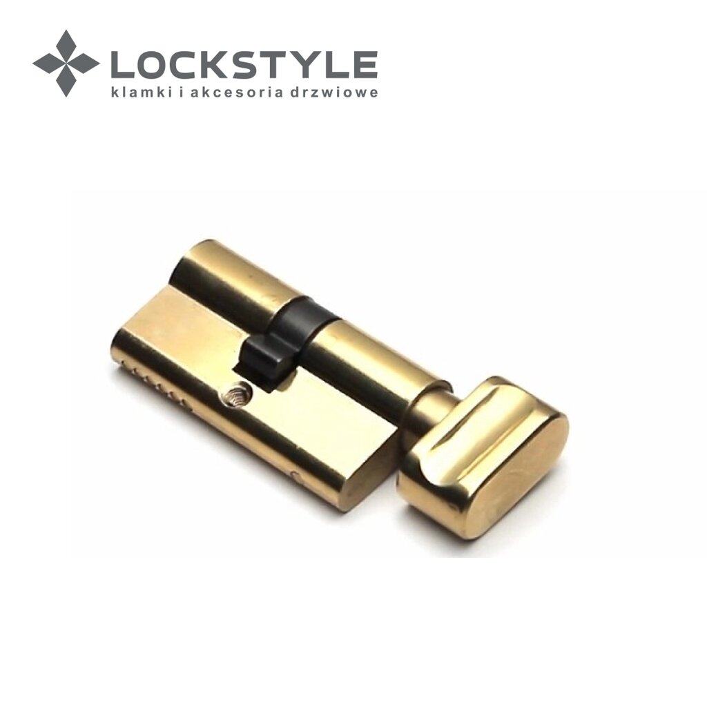 Цилиндровый механизм LOCKSTYLE C30X30KC PB (золото) от компании "Локстайл-Россия"- стильная фурнитура для дверей и мебели - фото 1