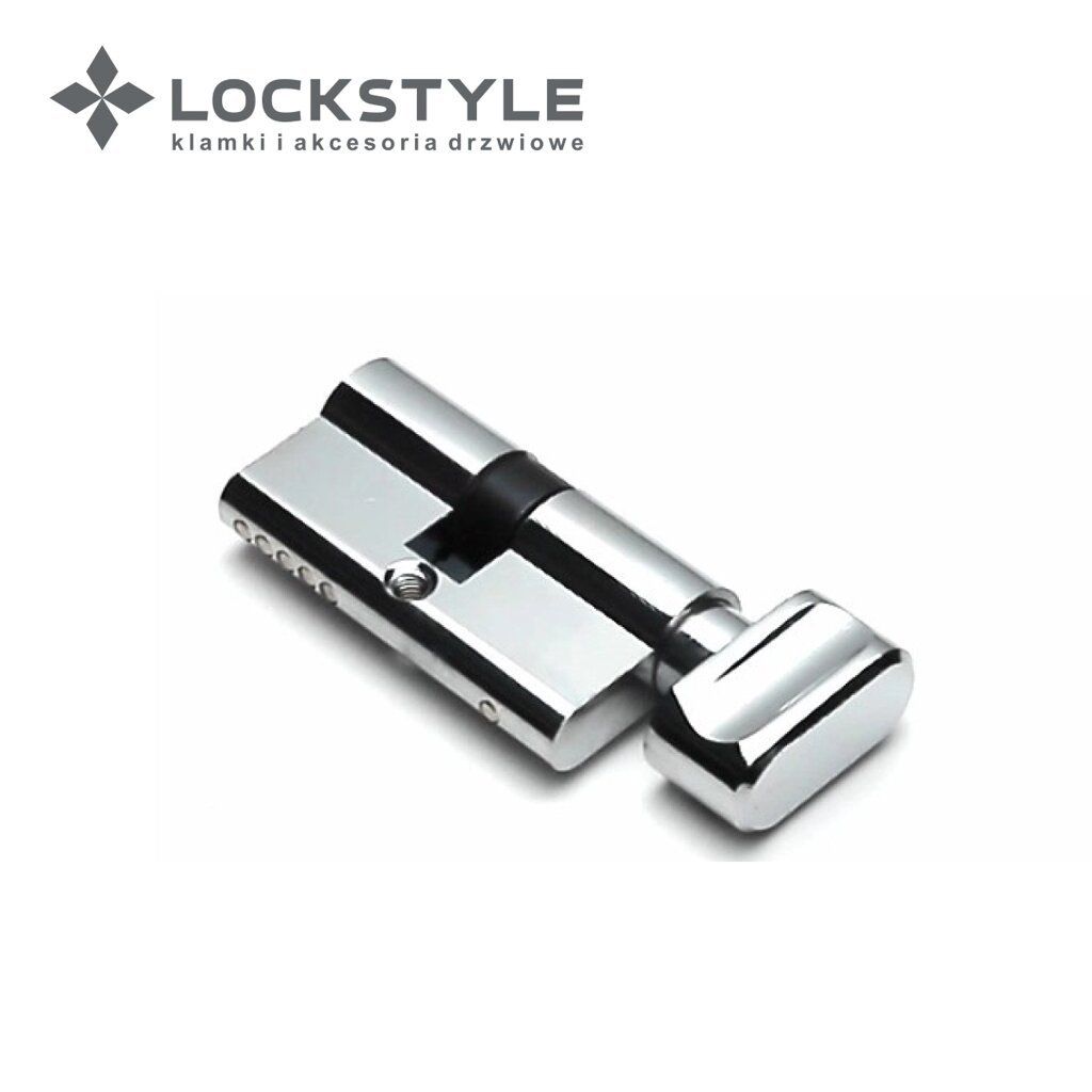 Цилиндровый механизм LOCKSTYLE C30X30KN CP (хром) от компании "Локстайл-Россия"- стильная фурнитура для дверей и мебели - фото 1