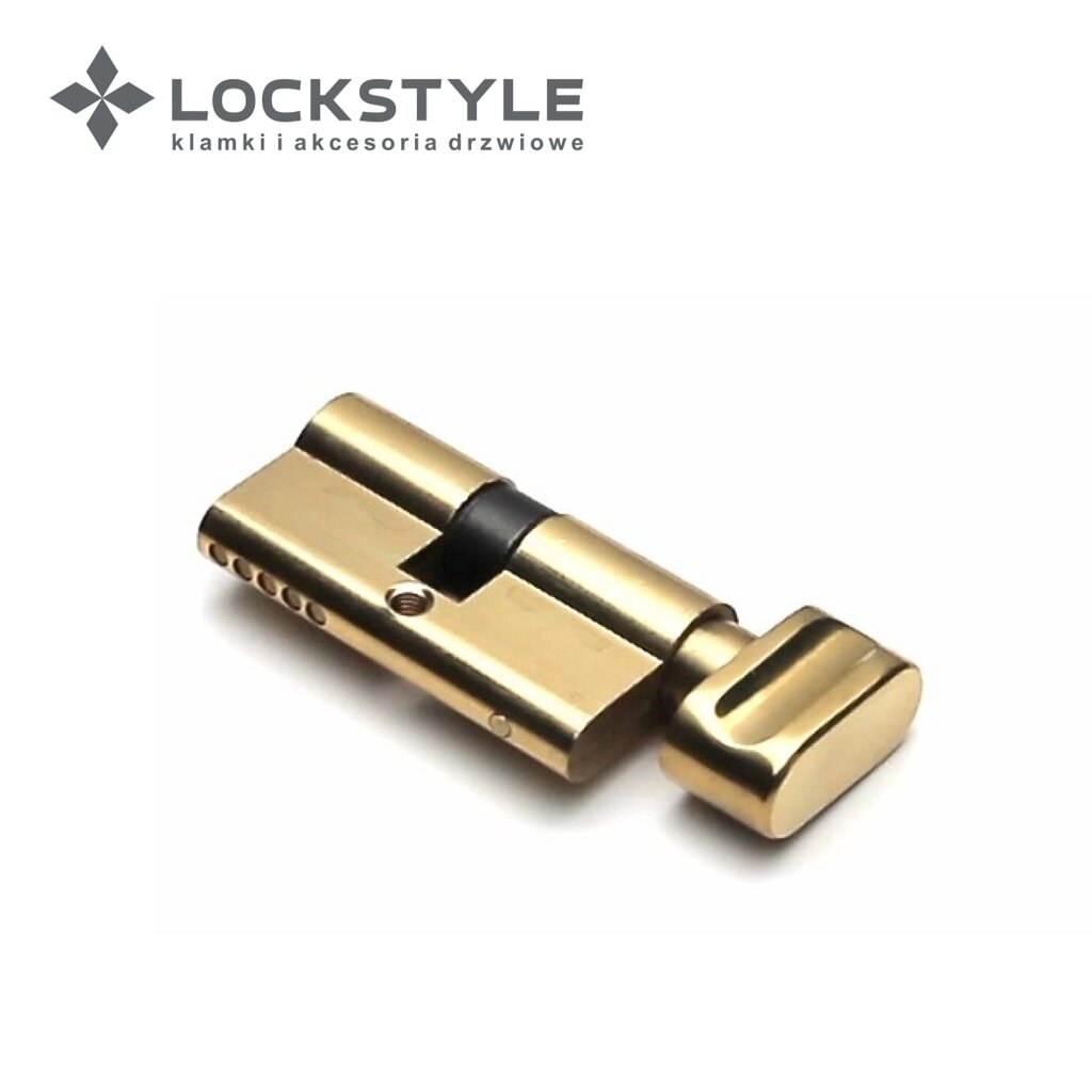 Цилиндровый механизм LOCKSTYLE C30X30KN PB (золото) от компании "Локстайл-Россия"- стильная фурнитура для дверей и мебели - фото 1