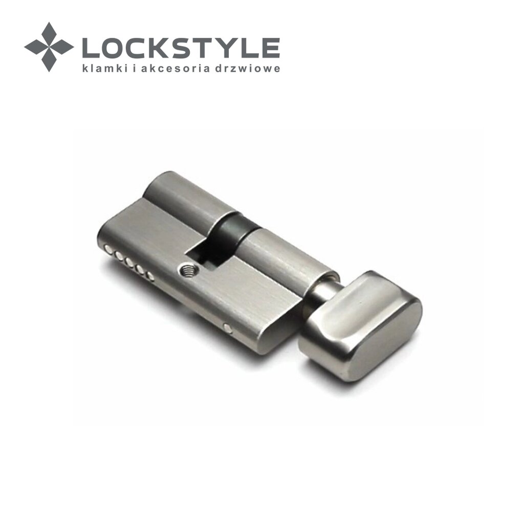 Цилиндровый механизм LOCKSTYLE C30X30KN SN (матовый никель) от компании "Локстайл-Россия"- стильная фурнитура для дверей и мебели - фото 1