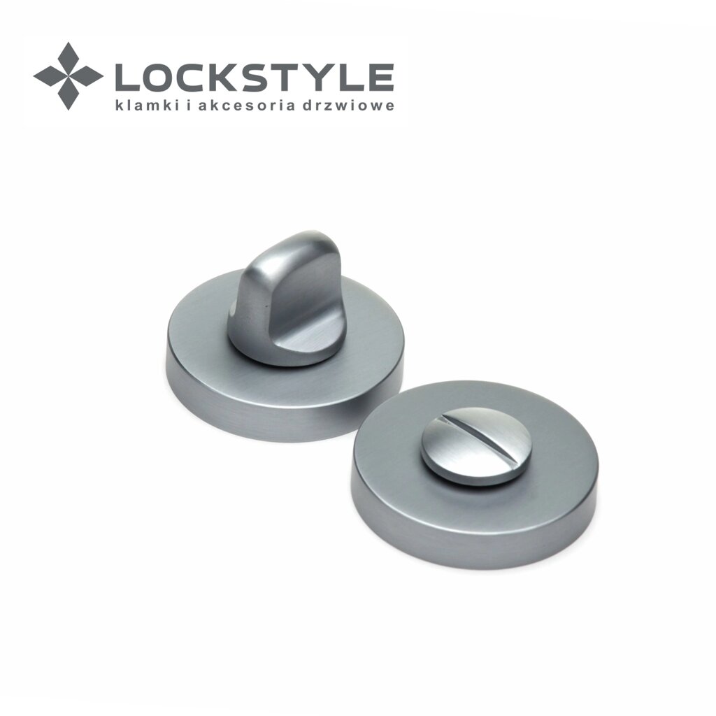 Фиксатор LOCKSTYLE WC ZR цвет CBM (матовый хром) от компании "Локстайл-Россия"- стильная фурнитура для дверей и мебели - фото 1