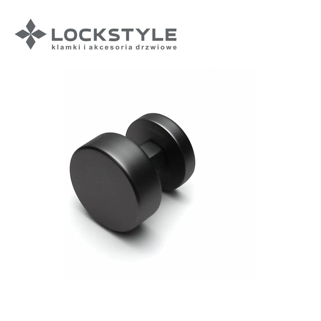 Ручка-кноб поворотная CEBI A5126 061 MP27 (черный матовый никель) серия IRIS от компании "Локстайл-Россия"- стильная фурнитура для дверей и мебели - фото 1