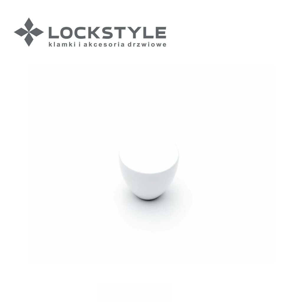 Ручка-кнопка мебельная SYSTEM SY1904 0026 цвет AL315 (белый матовый) от компании "Локстайл-Россия"- стильная фурнитура для дверей и мебели - фото 1
