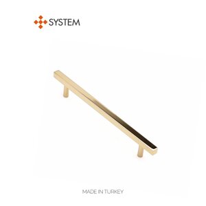 Ручка мебельная SYSTEM SY8807 0160 GL (глянцевое золото)