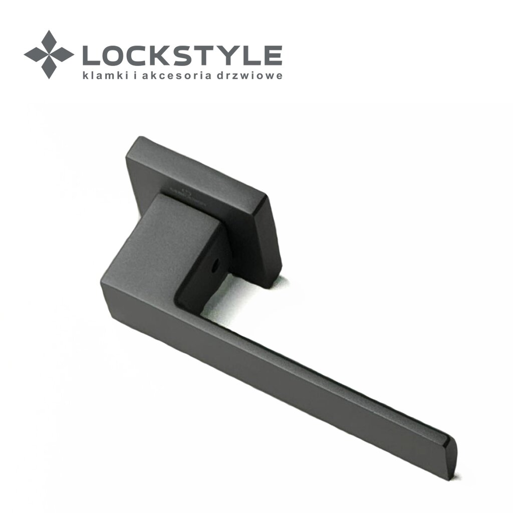 Ручки дверные CEBI CUBE SQ цвет MP67 (антрацит) от компании "Локстайл-Россия"- стильная фурнитура для дверей и мебели - фото 1