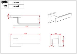 Ручки дверные CROMA ZERA-S MP05 (матовый хром)