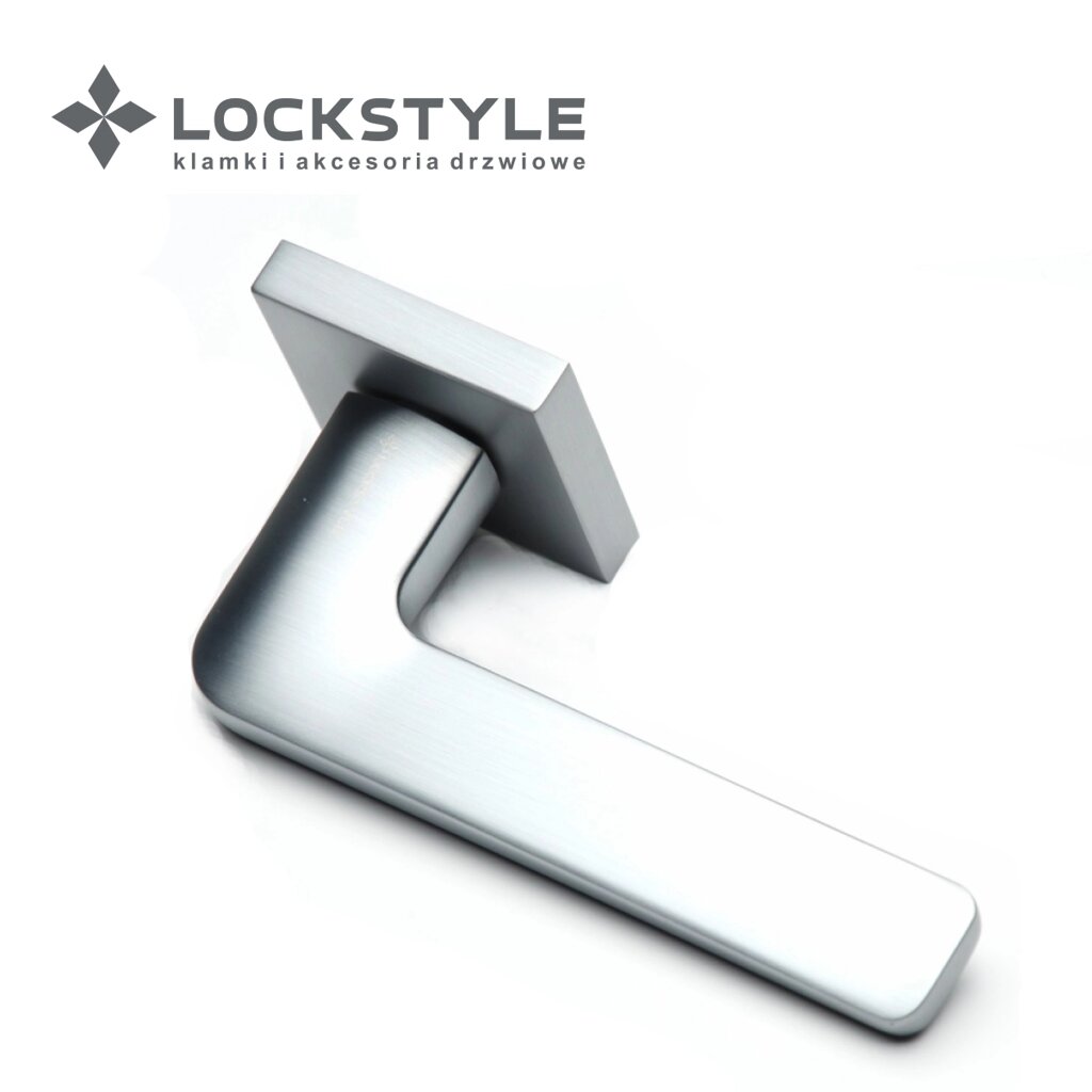 Ручки дверные LOCKSTYLE FLOW ZN цвет CBM ( матовый хром) от компании "Локстайл-Россия"- стильная фурнитура для дверей и мебели - фото 1
