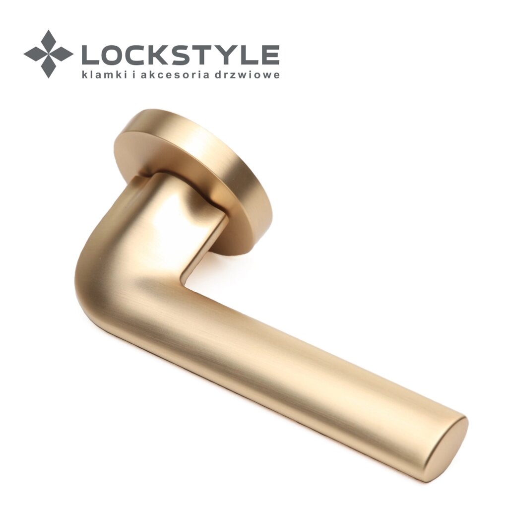 Ручки дверные LOCKSTYLE LUMA ZR цвет BB (матовое золото) от компании "Локстайл-Россия"- стильная фурнитура для дверей и мебели - фото 1