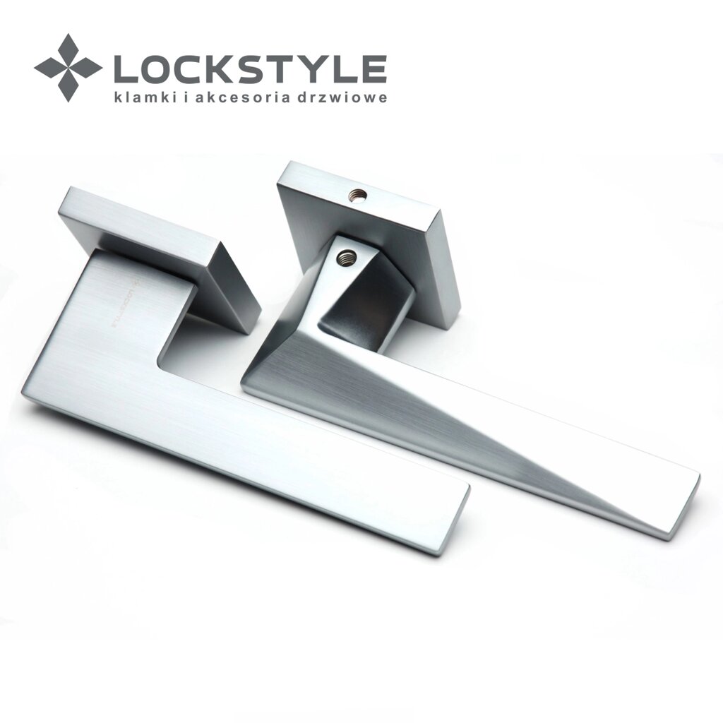 Ручки дверные LOCKSTYLE MIRAGE ZN цвет CBM ( матовый хром) от компании "Локстайл-Россия"- стильная фурнитура для дверей и мебели - фото 1