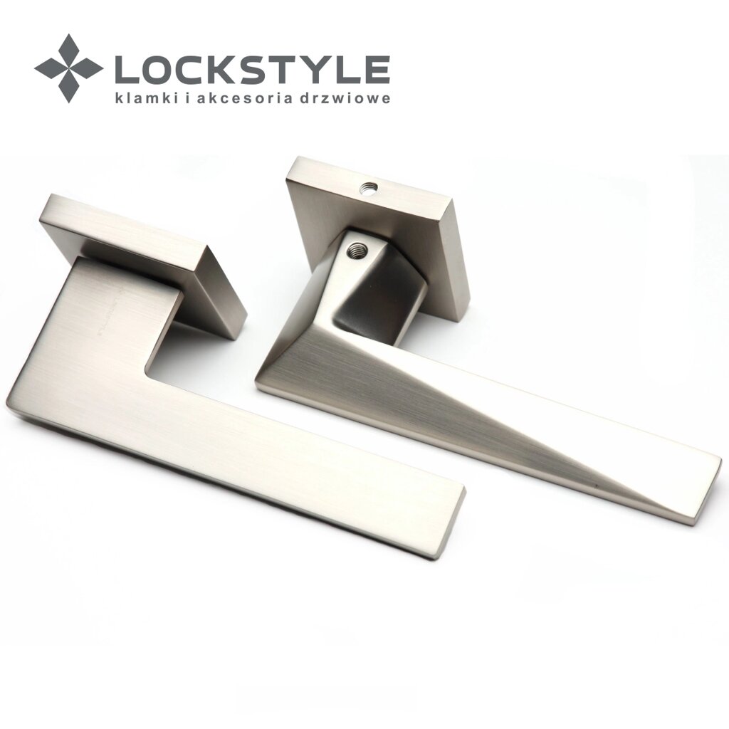 Ручки дверные LOCKSTYLE MIRAGE ZN цвет NBM ( матовый никель) от компании "Локстайл-Россия"- стильная фурнитура для дверей и мебели - фото 1