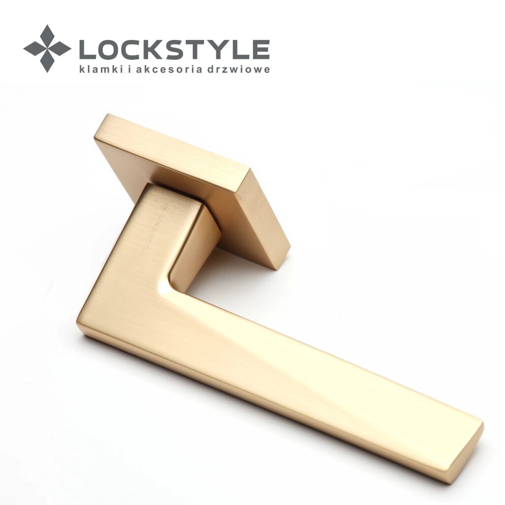 Ручки дверные LOCKSTYLE MORI ZN цвет BB ( матовое золото) от компании "Локстайл-Россия"- стильная фурнитура для дверей и мебели - фото 1