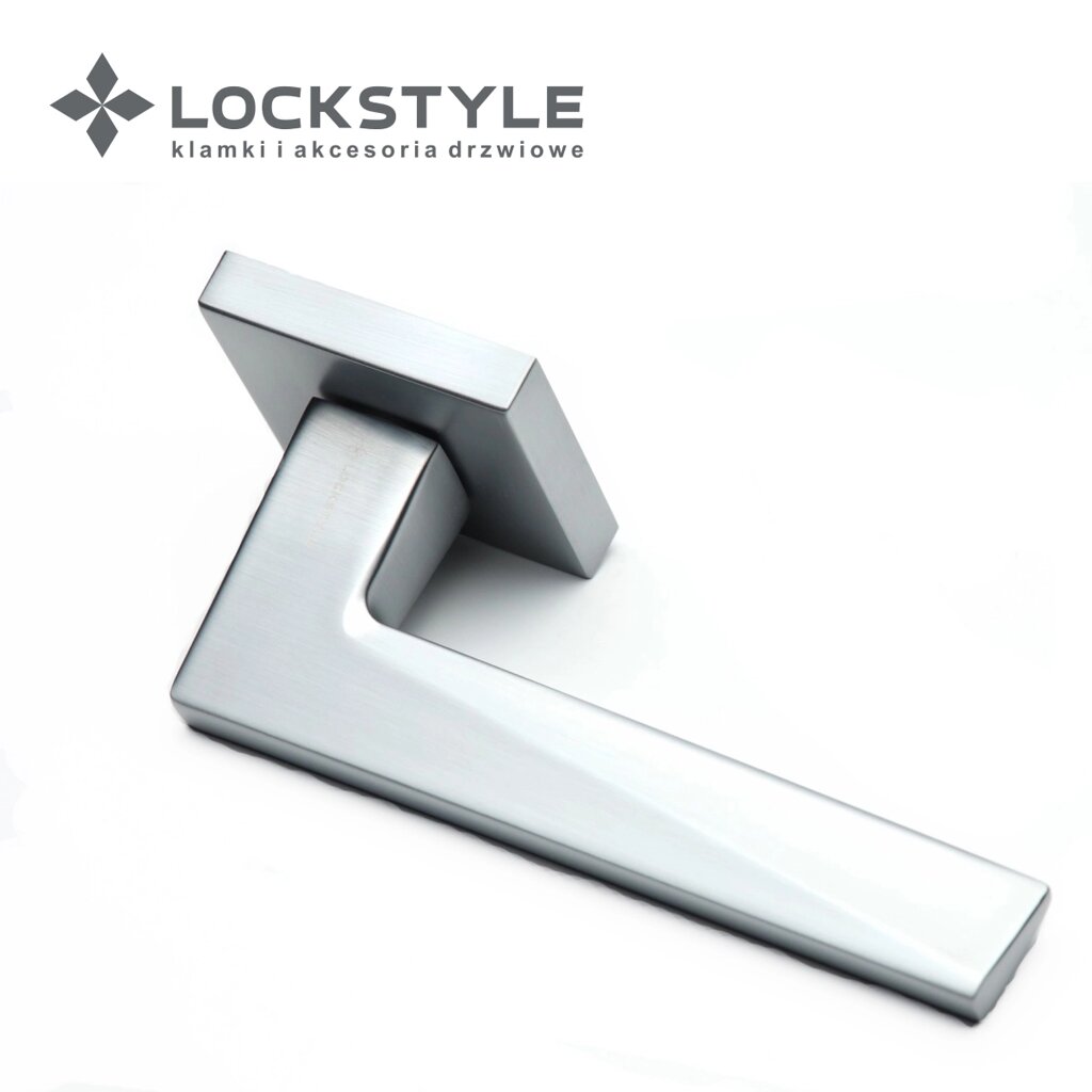 Ручки дверные LOCKSTYLE MORI ZN цвет CBM ( матовый хром) от компании "Локстайл-Россия"- стильная фурнитура для дверей и мебели - фото 1