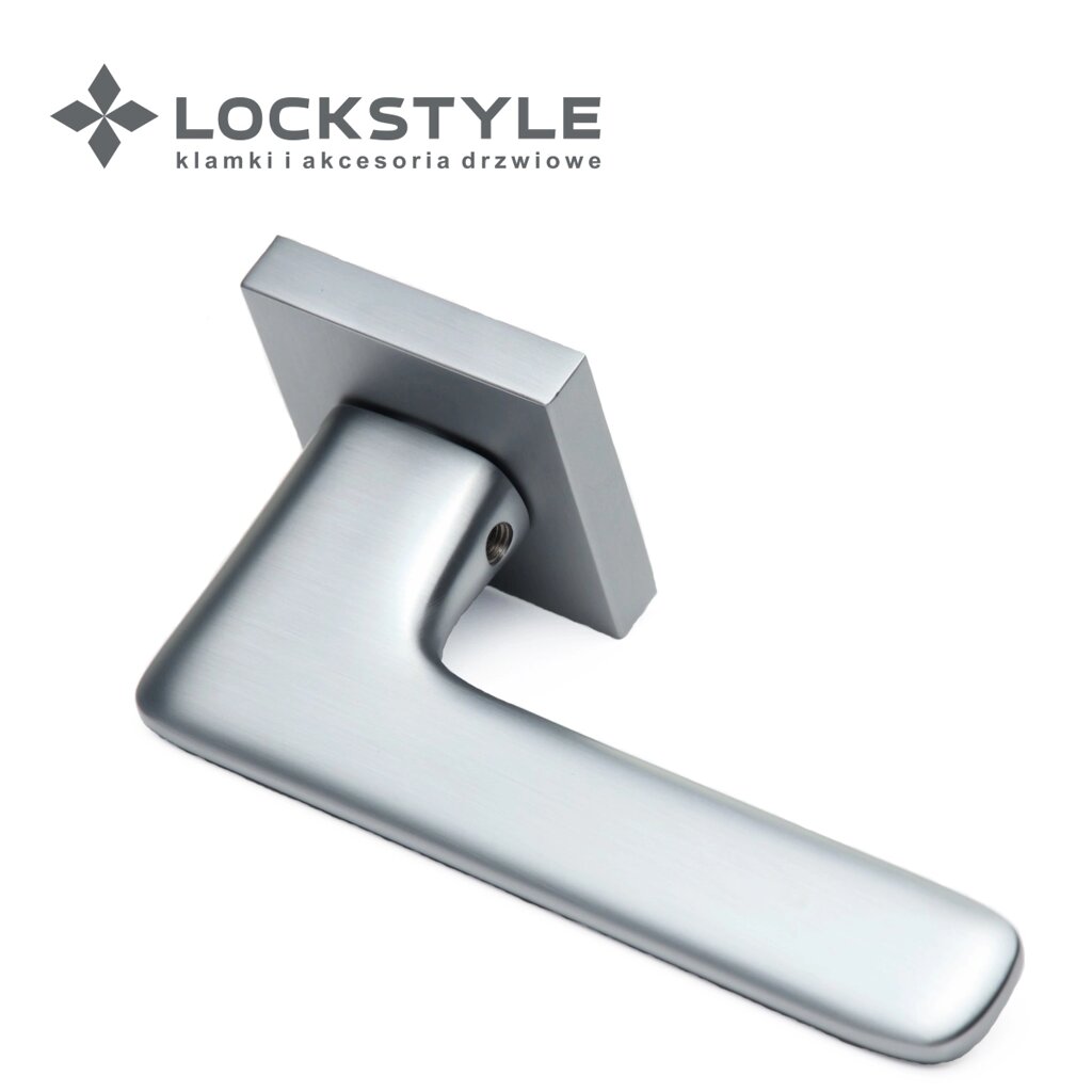 Ручки дверные LOCKSTYLE NIX ZN цвет CBM (матовый хром) от компании "Локстайл-Россия"- стильная фурнитура для дверей и мебели - фото 1