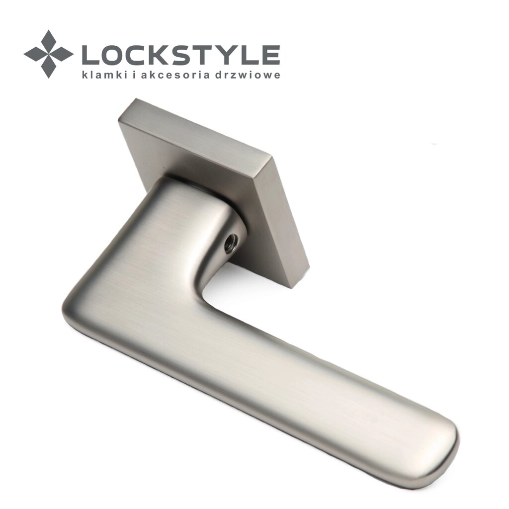 Ручки дверные LOCKSTYLE NIX ZN цвет NBM (матовый никель) от компании "Локстайл-Россия"- стильная фурнитура для дверей и мебели - фото 1