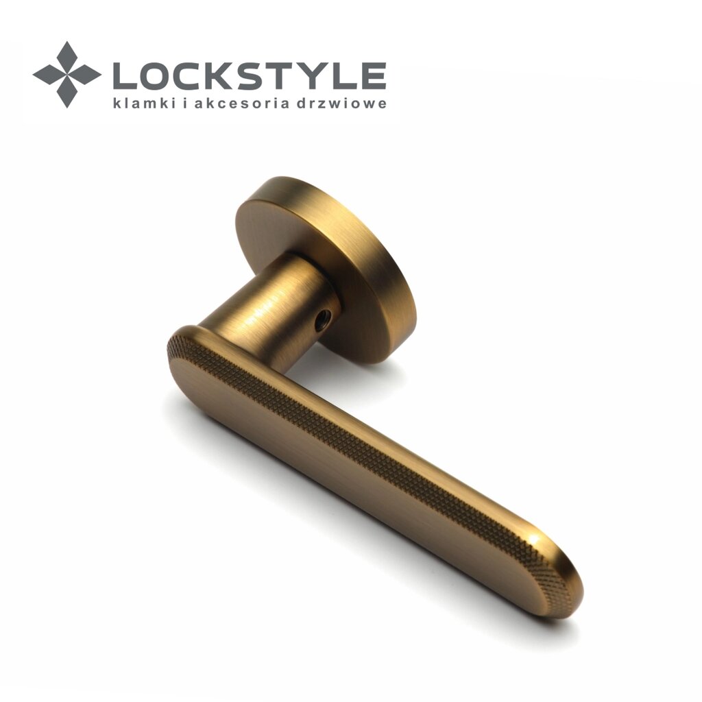 Ручки дверные LOCKSTYLE NOLA ZR цвет ABM (бронза) от компании "Локстайл-Россия"- стильная фурнитура для дверей и мебели - фото 1