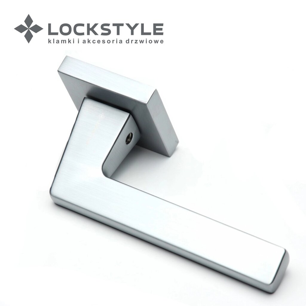 Ручки дверные LOCKSTYLE PRIME ZN цвет CBM ( матовый хром) от компании "Локстайл-Россия"- стильная фурнитура для дверей и мебели - фото 1