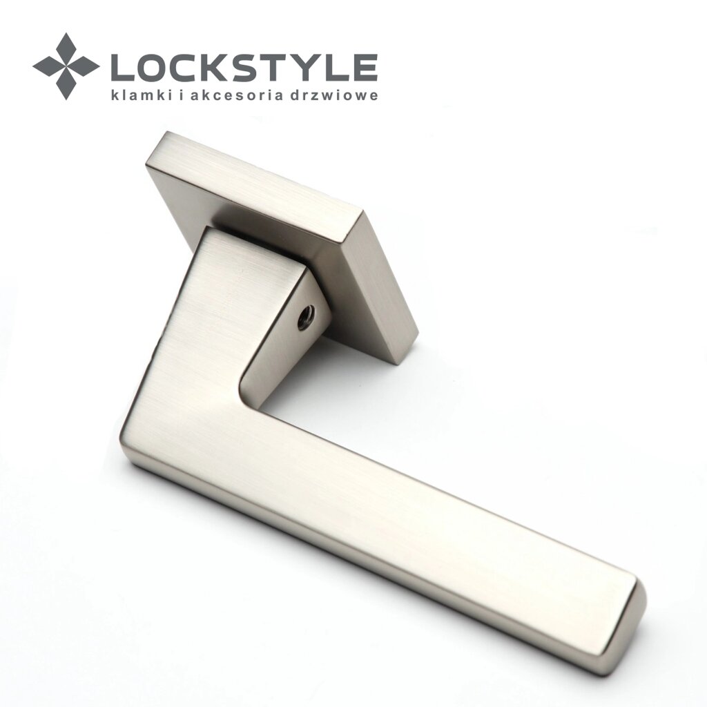Ручки дверные LOCKSTYLE PRIME ZN цвет NBM ( матовый никель) от компании "Локстайл-Россия"- стильная фурнитура для дверей и мебели - фото 1