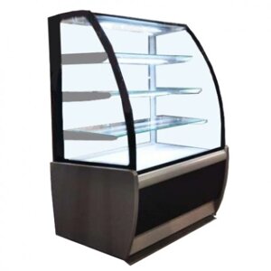Кондитерская холодильная витрина Полюс K70 VV 0,9-1 9006-9005 (ВХСв-0,9д Carboma Люкс ТЕХНО)