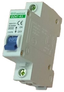 DZ47-63-1P-B1 - выключатель автоматический 1 Ампер