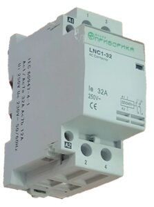 LNC1-32 2P AC230V- контактор модульный двухполюсный 32 Ампер