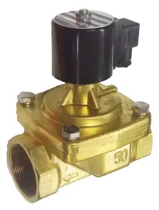 RSPS-50N AC220V - клапан электромагнитный прямого действия Ду50, Н. З. латунь+PTFE