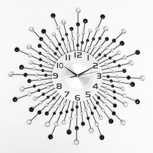 Часы настенные, серия: Ажур, "Оттерберг", плавный ход, d-59 см, циферблат 22 см