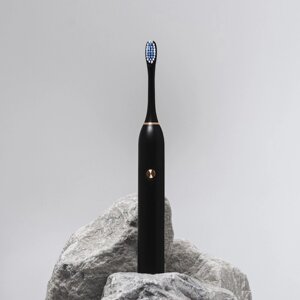 Электрическая зубная щётка Luazon LP-004, вибрационная, от 1хAA (не в компл. черная