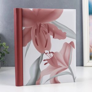 Фотоальбом 30 магнитных листов (60стр) Розовые цветы" 23х28 см