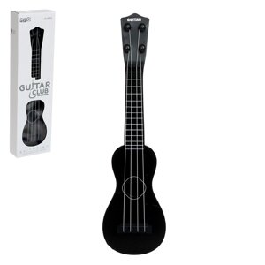 Игрушка музыкальная - гитара «Стиль», 4 струны, 38,5 см., цвет чёрный