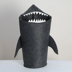 Корзина для хранения Funny «Акула», 312675 см, цвет тёмно-серый