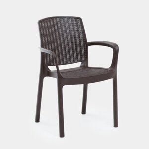 Кресло "Rodos" 55 х 59 х 82 см, коричневое