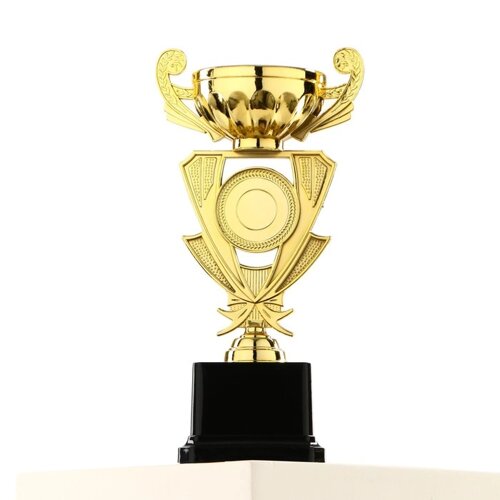 Кубок 182C, наградная фигура, золото, подставка пластик, 21 10,7 7,5 см.