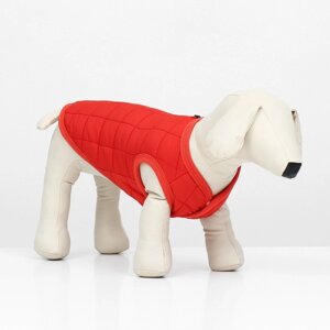 Куртка для собак "Nice", размер XL (ДС 38 см, ОШ 38 см, ОГ 48 см), красная