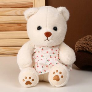 Мягкая игрушка «Медведь» в платье, 26 см, цвет белый