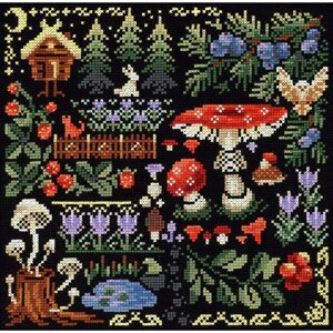 Набор для вышивания «Семплер. Таинственный лес» 19 19 см