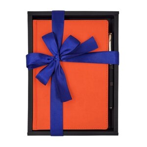 Набор подарочный ежедневник недатированный А5 136 листов VELVET, твёрдая обложка, искусственная кожа Soft Touch, блок