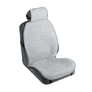 Накидка на сиденье "Лён" 140 х 52 см, серый