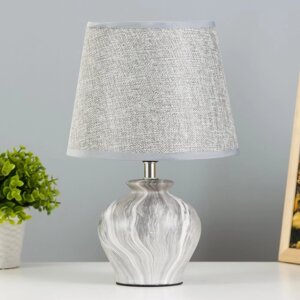 Настольная лампа "Кумп" E14 40Вт серый 20х20х30 см RISALUX