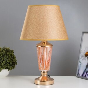 Настольная лампа с подсветкой "Эллен" Е27 40Вт золото 30х30х50 см