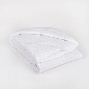 Одеяло Адамас всесезонное Лебяжий пух, 140х205 5 см, цвет МИКС, чехол поплин, 300гр/м