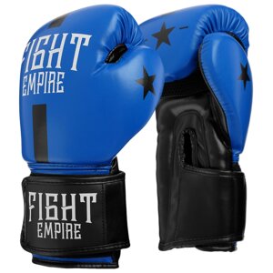 Перчатки боксёрские детские FIGHT EMPIRE, синие, размер 8 oz