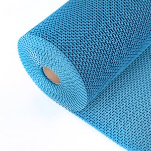 Покрытие ковровое против скольжения «Зиг-Заг Твист», 0,910 м, h=4,5 мм, цвет синий