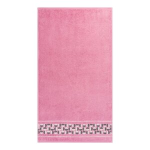 Полотенце махровое Di fronte, 70х130см, цвет розовый, 460г/м, хлопок