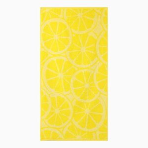 Полотенце махровое Lemon color 70х130см, цв. желтый, 360г/м, хлопок 100%