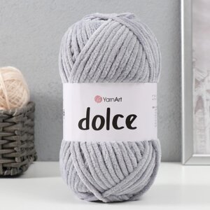 Пряжа "Dolce" 100% микрополиэстер 120м/100гр (782 св. серый)