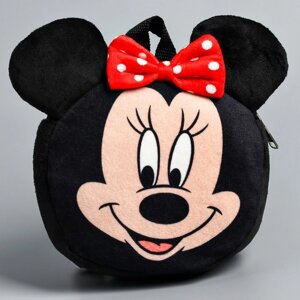 Рюкзак детский плюшевый, 18,5 см х 5 см х 22 см "Мышка", Минни Маус