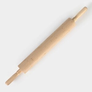 Скалка «Для Профи», с вращающейся ручкой, 606 см, бук