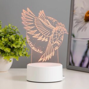 Светильник "Птица" LED RGB от сети 13,5х9,5х16,9 см RISALUX